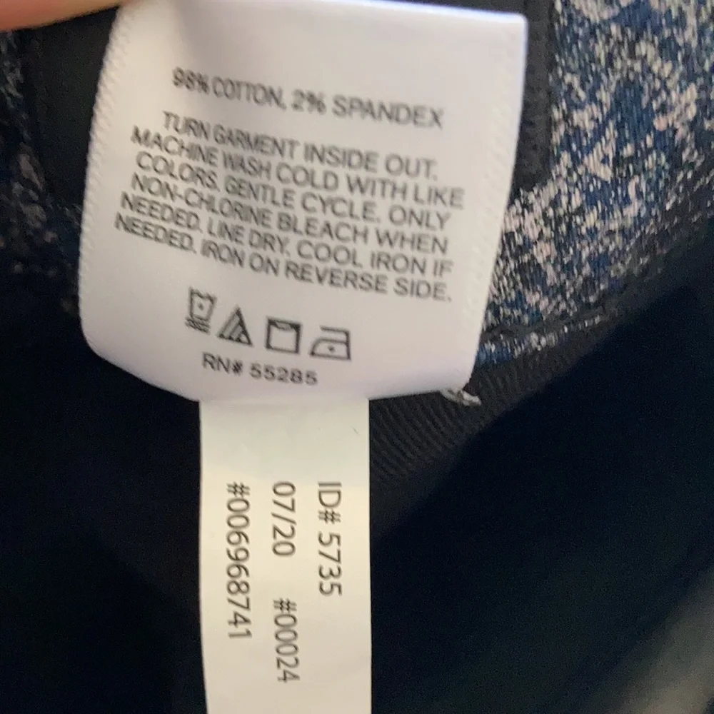 Express super high rise slim metallic jean with stretch 00 0 or 6 - Picture 17 of 17